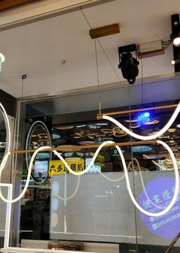 Hong Kong showroom, display wall 1
