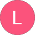 Pink circle with a white letter L centered inside.