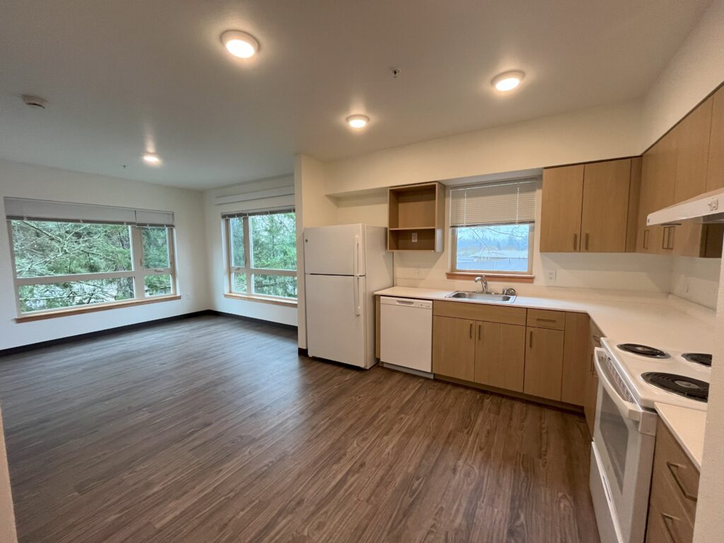 Large windows living room