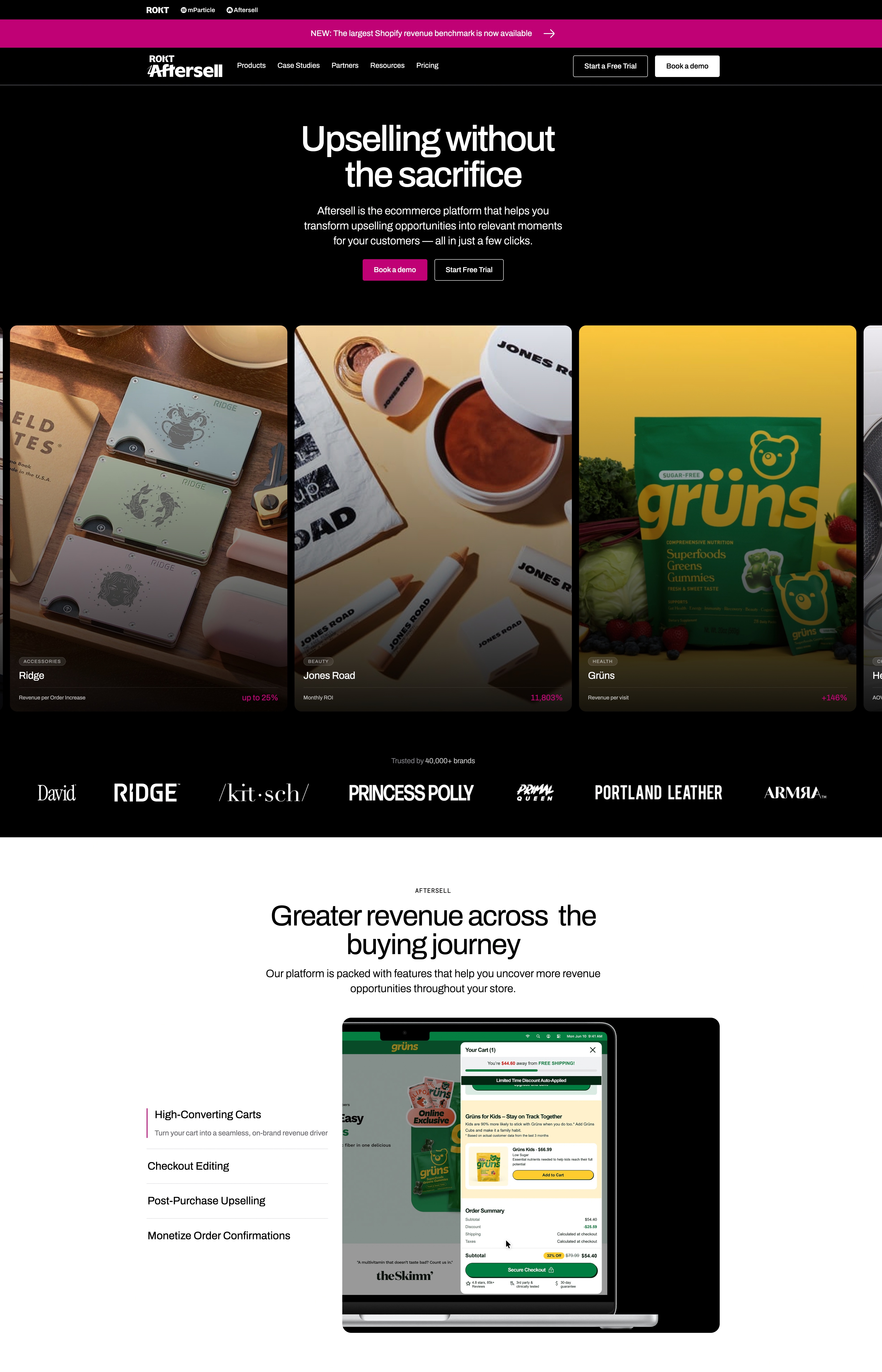 AfterSell homepage