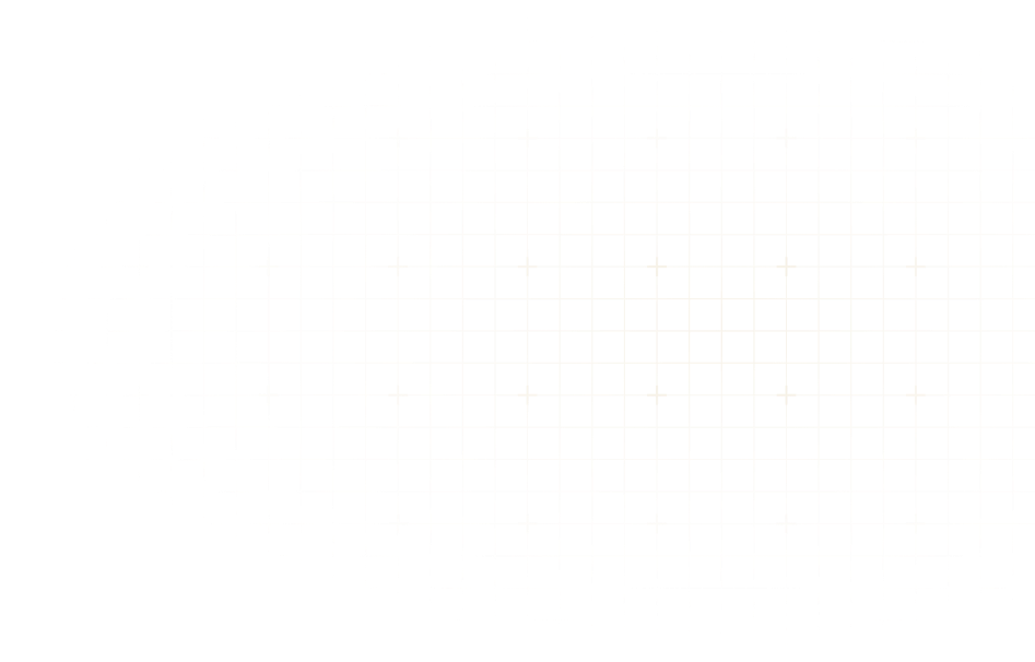 Curved grid of white lines on a black background forming a warped rectangle shape.