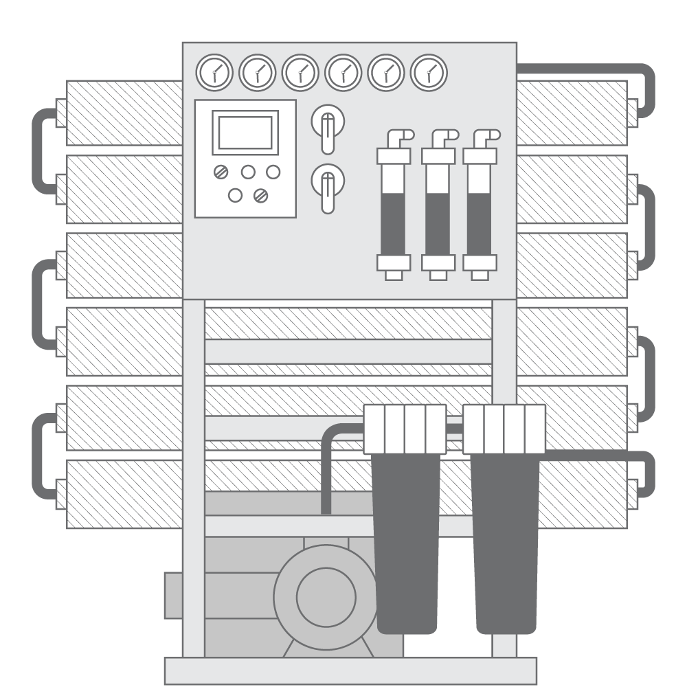 CITOR Model 30TSA seawater reverse osmosis desalination system