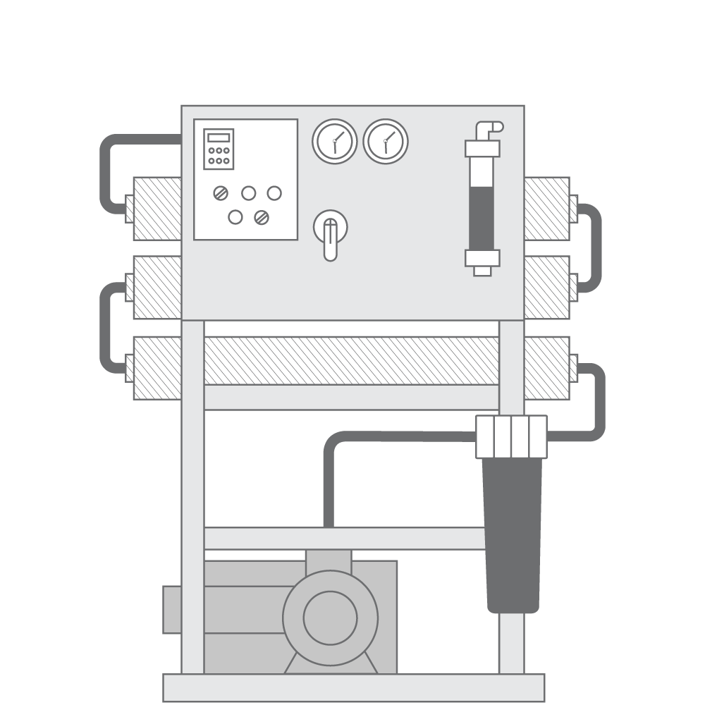CITOR Model 5TSA seawater reverse osmosis desalination system