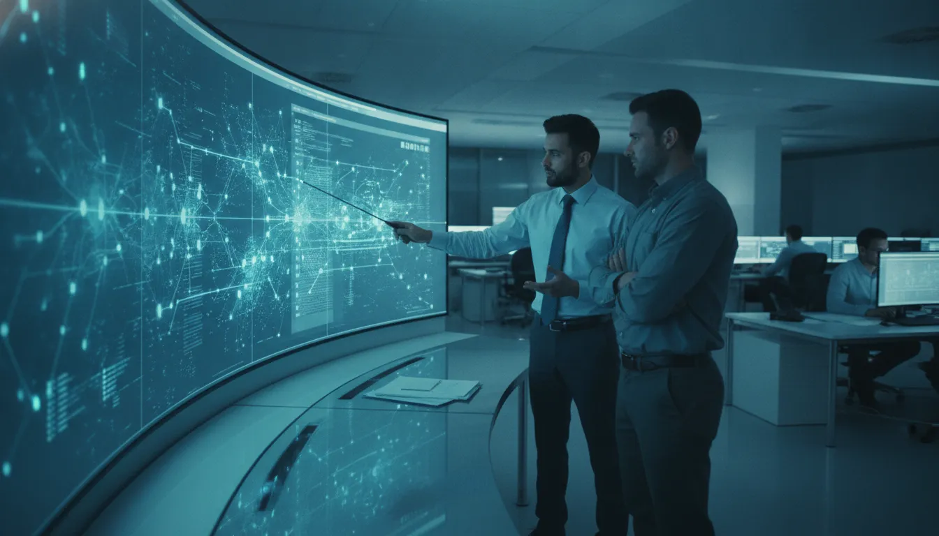 Enterprise security team reviewing web application security testing