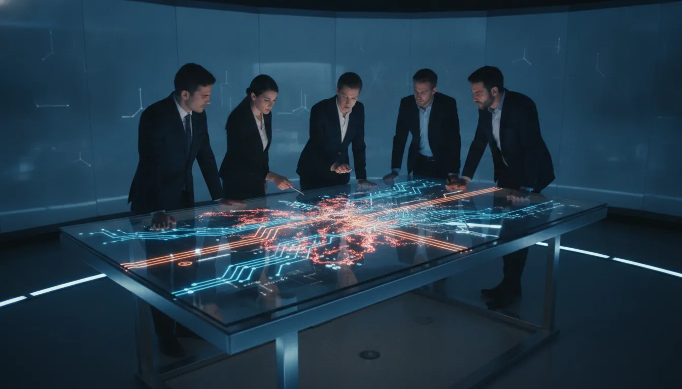 Enterprise security team reviewing connected vulnerability risks