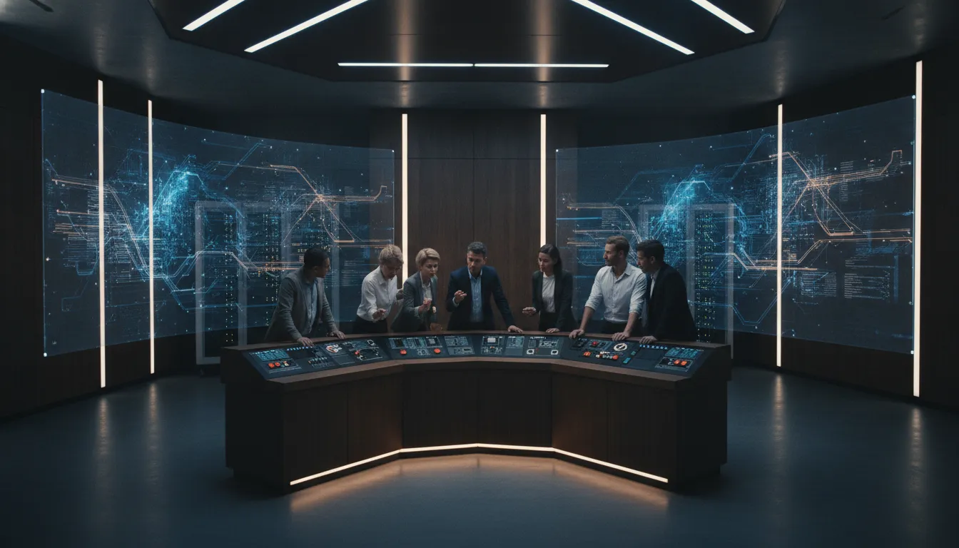 Enterprise security team evaluating threat and vulnerability exposure across connected systems