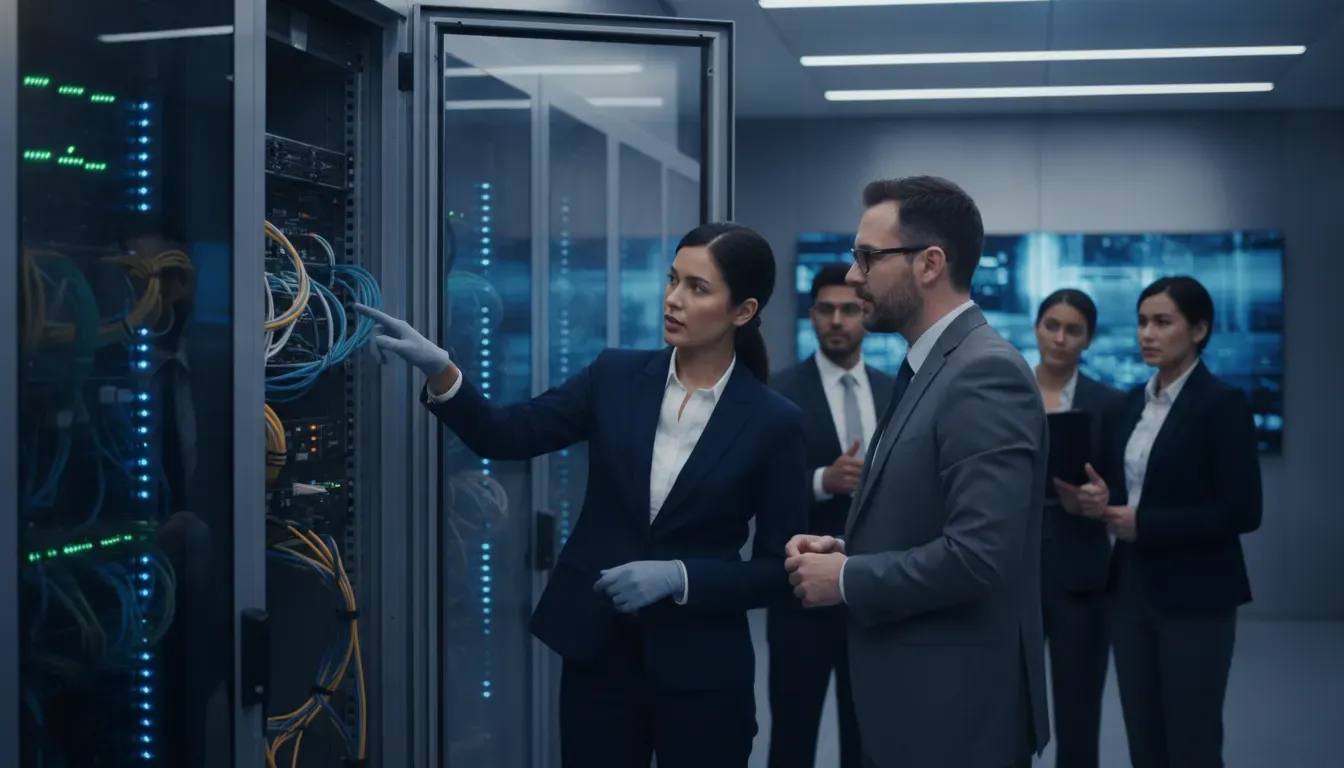 Security and IT leaders collaborating on remediation in a server environment