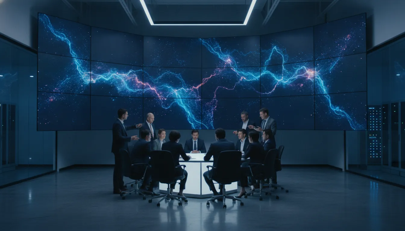 Enterprise security team reviewing AI-assisted threat and exposure signals