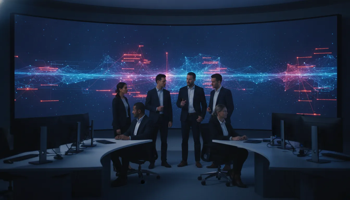 Enterprise security team reviewing connected exposure and incident signals