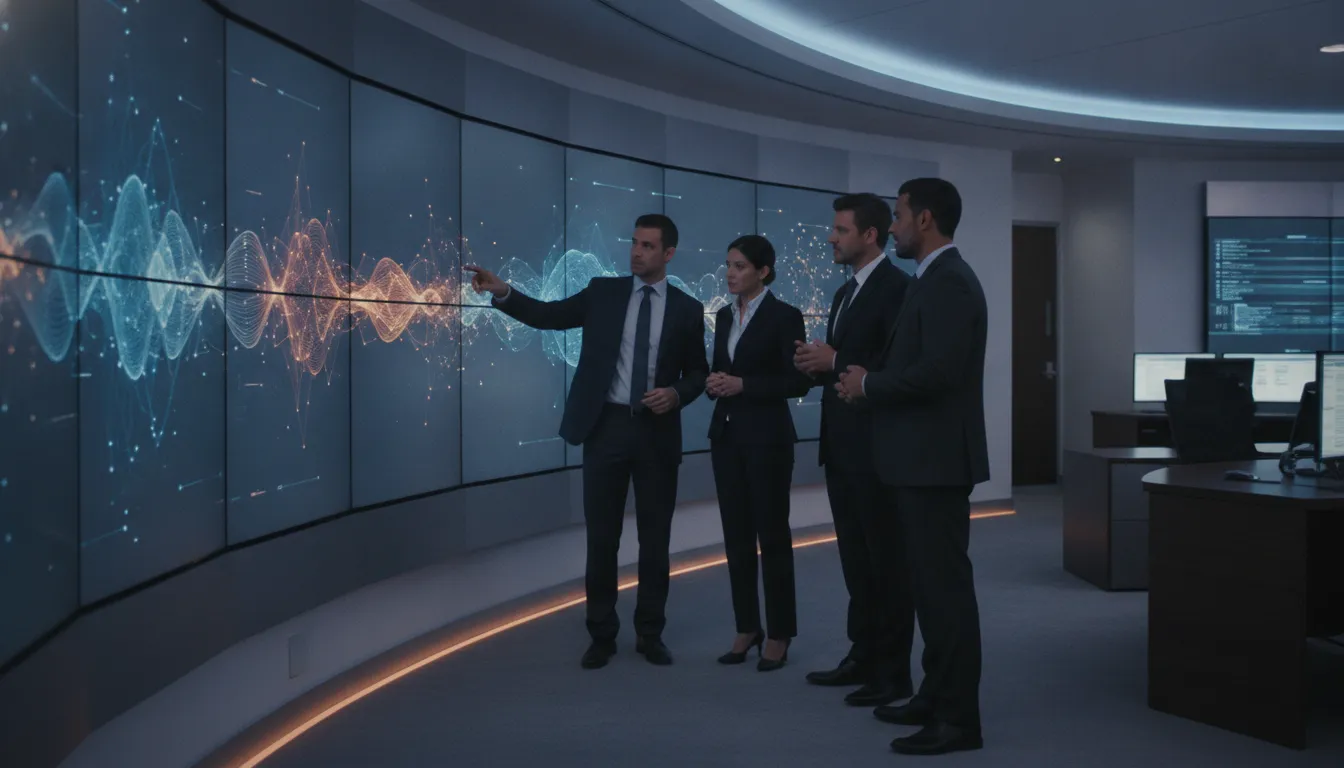 Enterprise security leaders reviewing risk based vulnerability management platform architecture