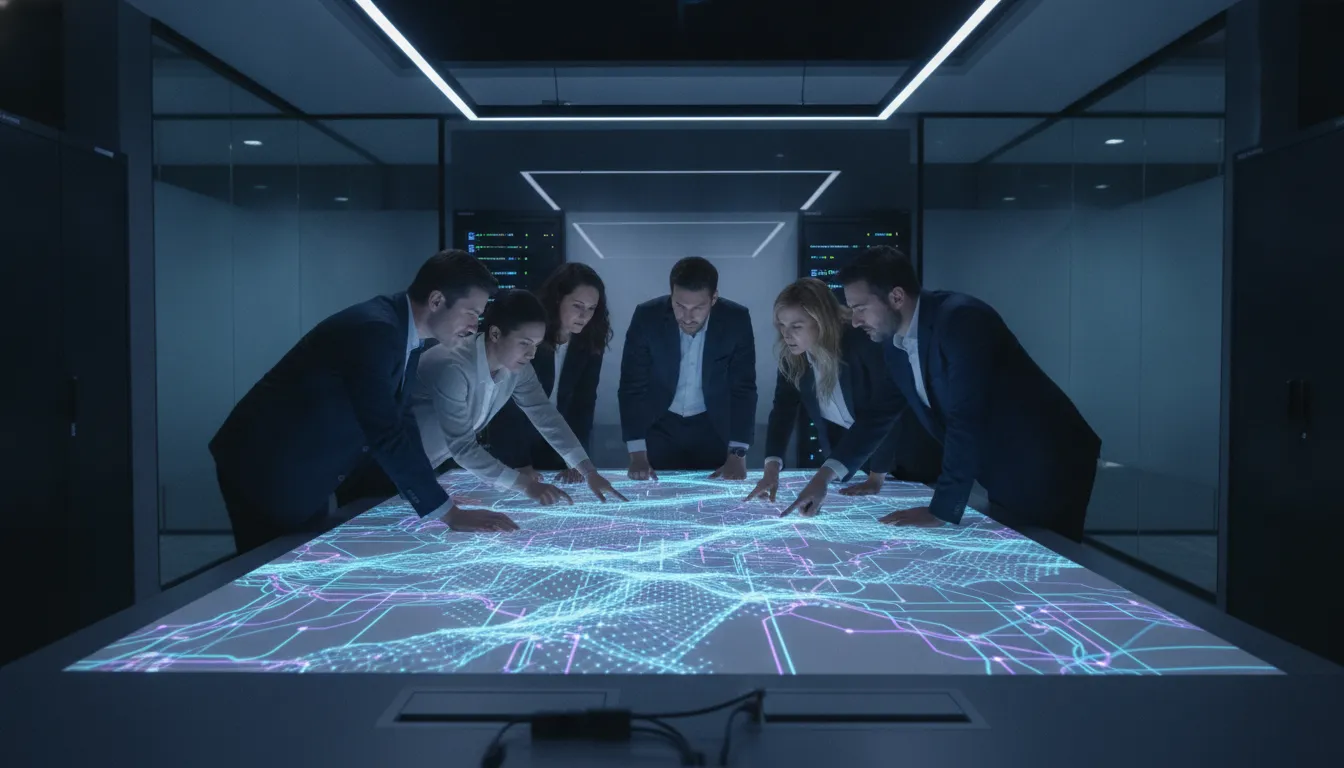 Enterprise security team reviewing connected exposure signals