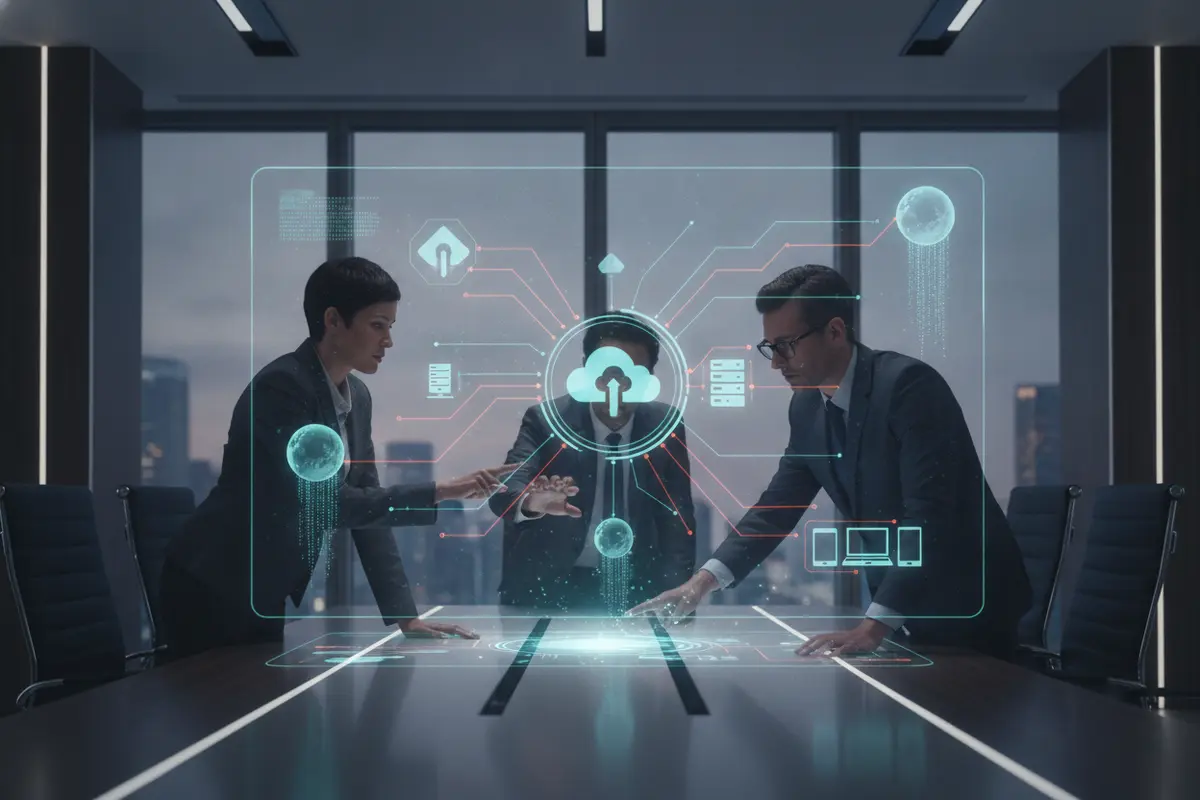 Diagram illustrating enterprise assets and vulnerability data sources converging into a shared coverage view