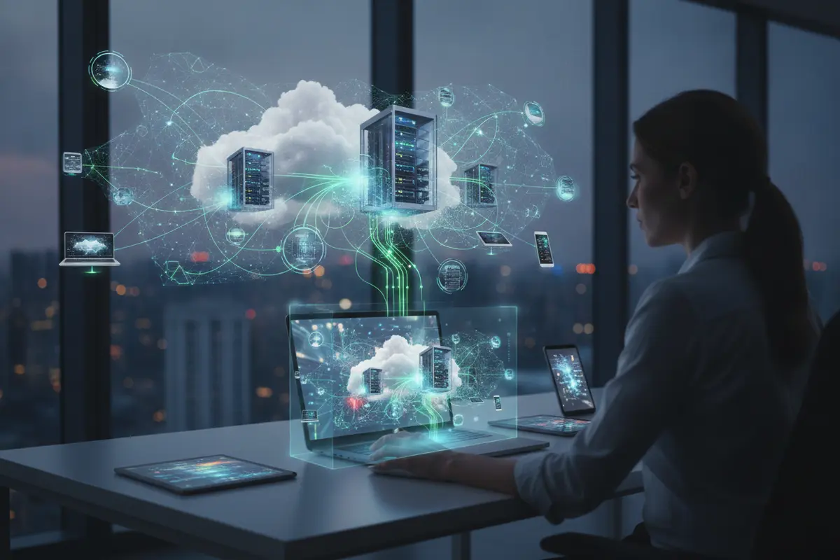 Security analyst mapping scanner coverage across cloud, data center, application, and endpoint environments