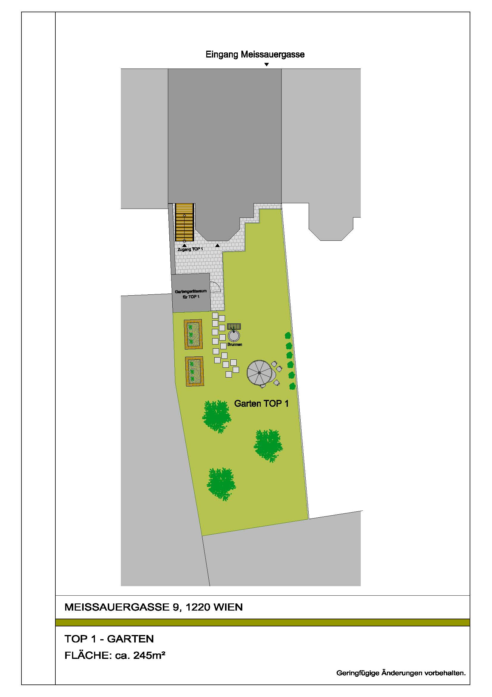 Gartenplan