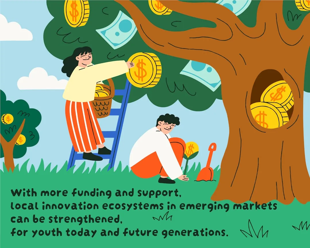 A tree with money growing out of it. Photo by UNICEF on Unsplash