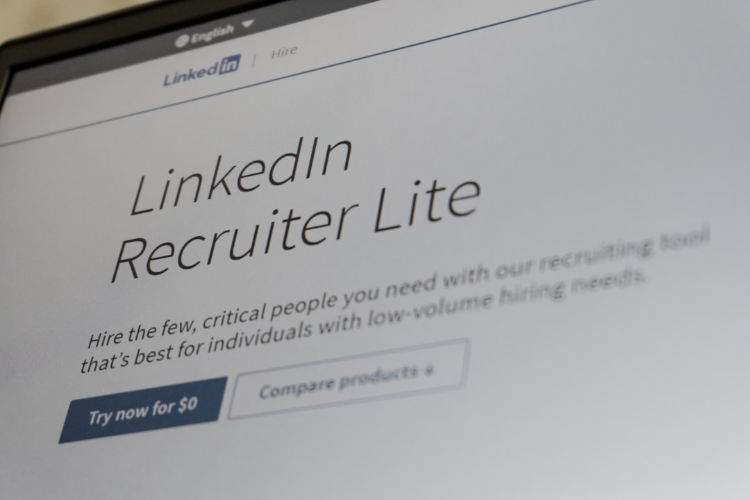 Linkedin recruiter lite website on a laptop screen. — Photo by Zulfugar Karimov on Unsplash