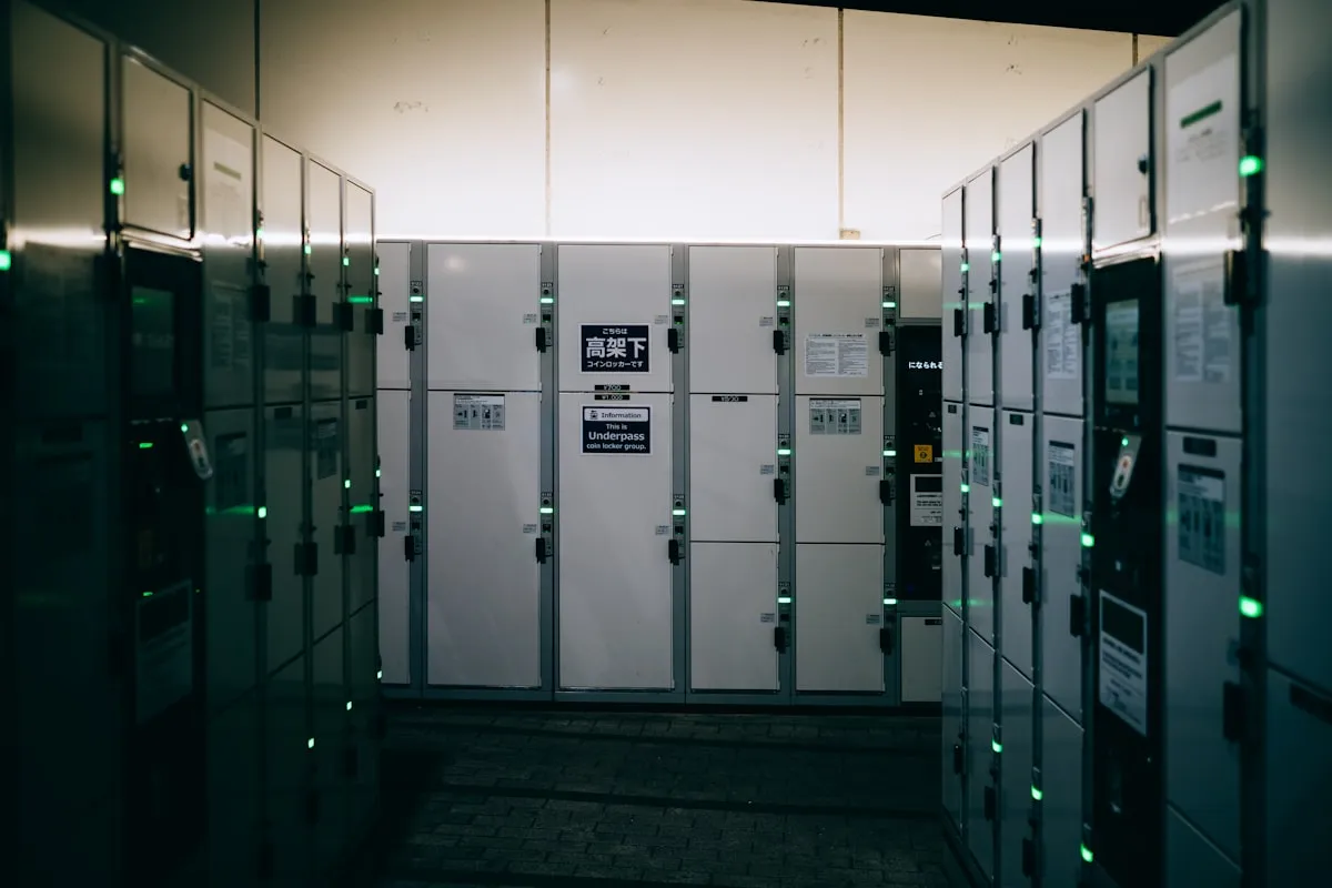 white and grey metal locker. Photo by Ray ZHUANG on Unsplash