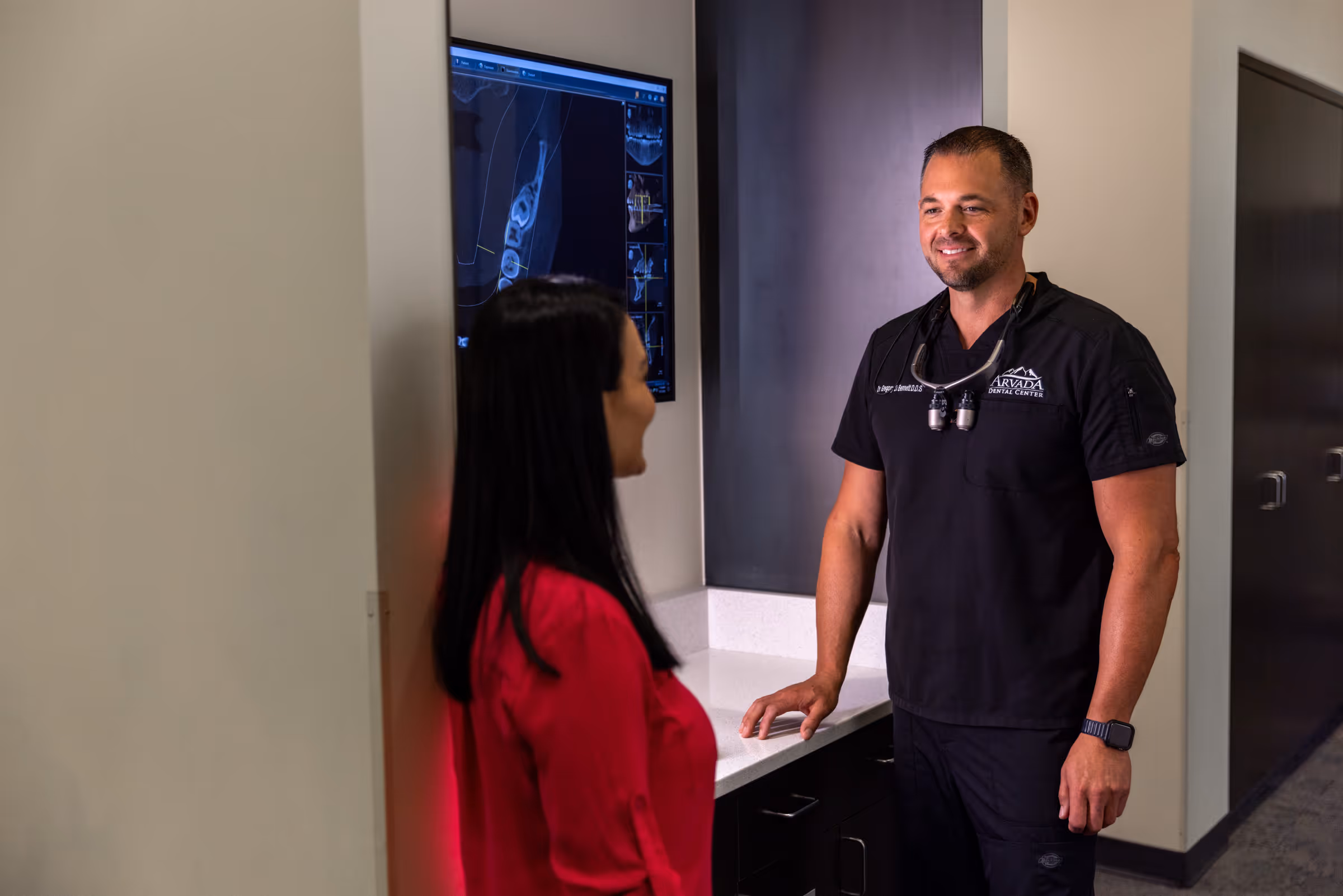 Post-surgery healing check-up at Arvada Dental Center & Implants in Arvada, CO
