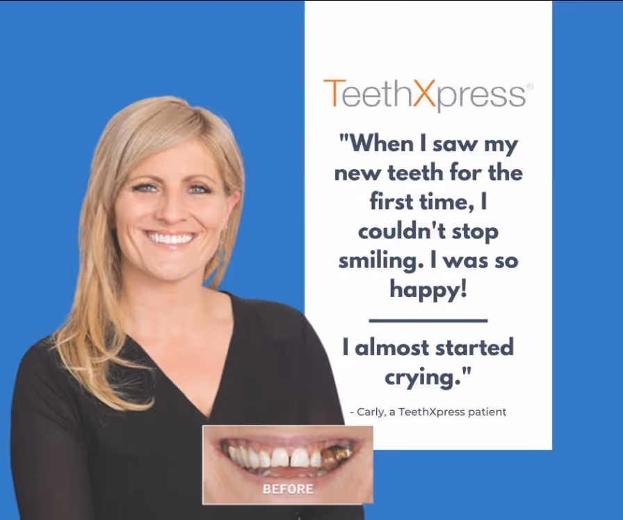 All-On-X dental implant patient Carly testimonial at Arvada Dental Center & Implants in Arvada, CO
