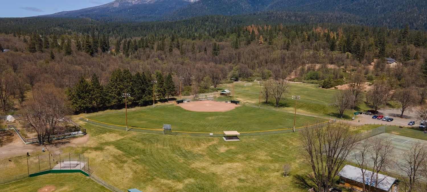 Shastice Park aerial view