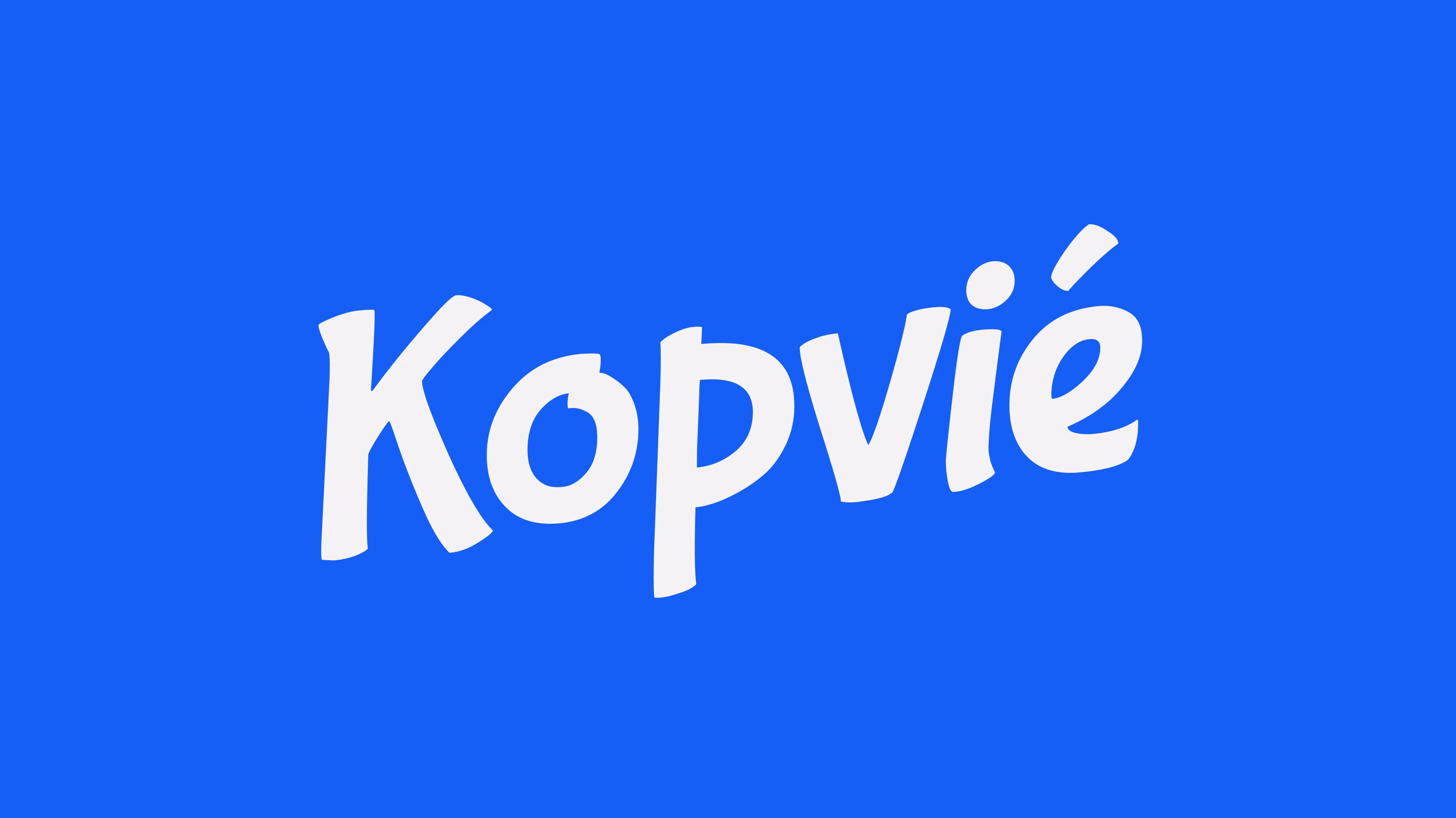 Kopvié coffee house branding identity system design by Hatypo Studio