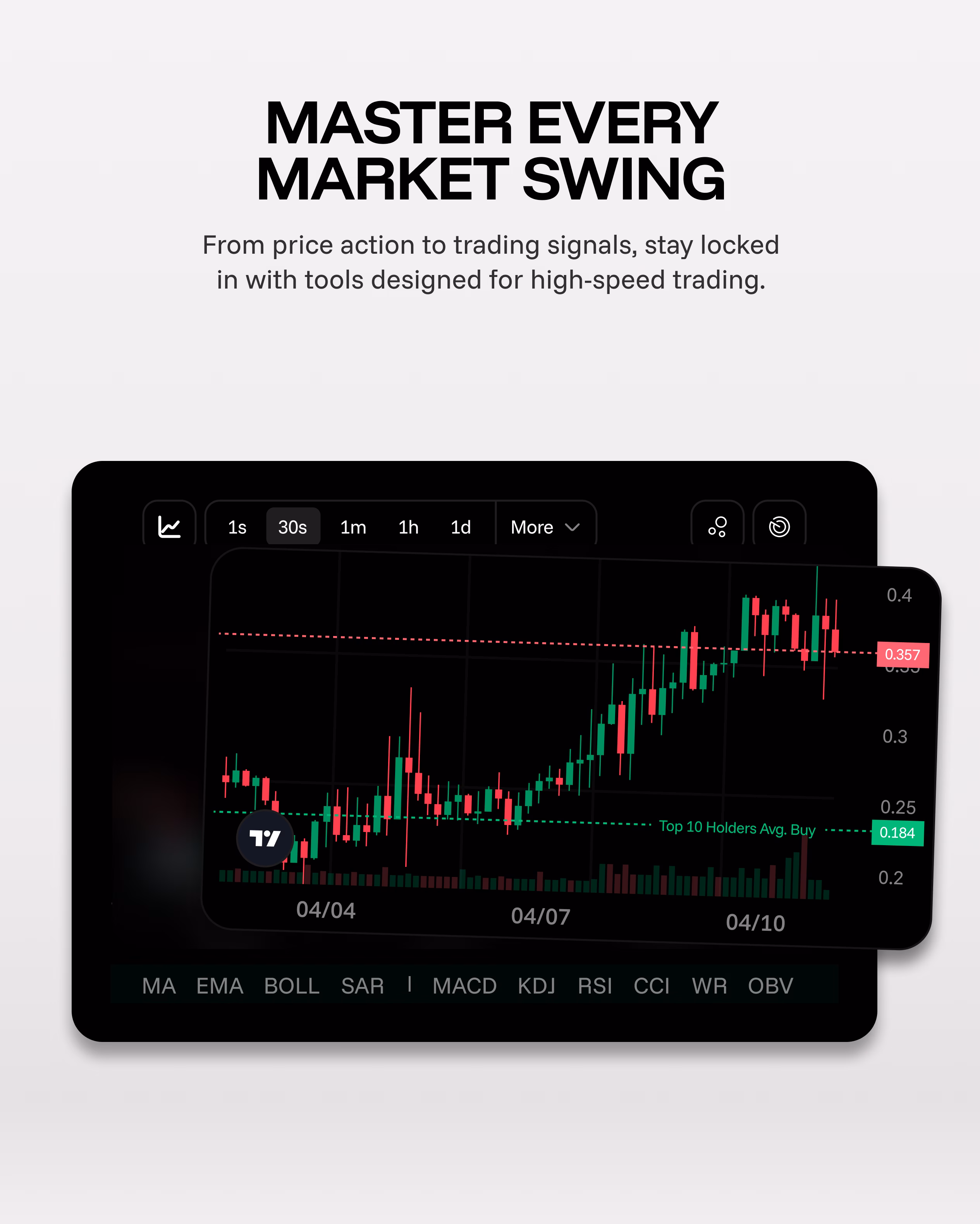 Hero Trading App UI/UX design showing portfolio management, trading signals, and market overview screens
