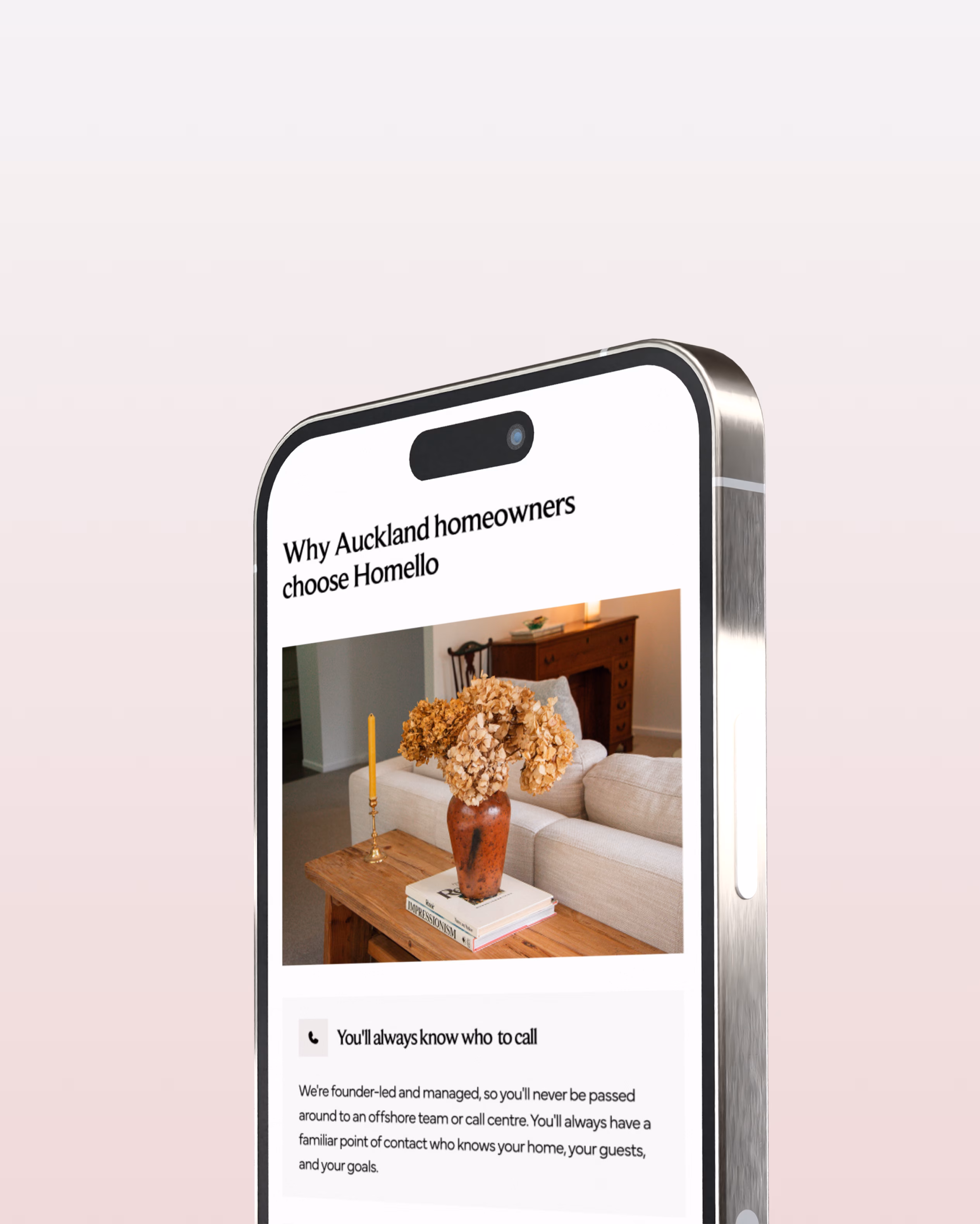 Homello website design displaying neighbourhood guides and local information for Auckland properties by Hatypo Studio