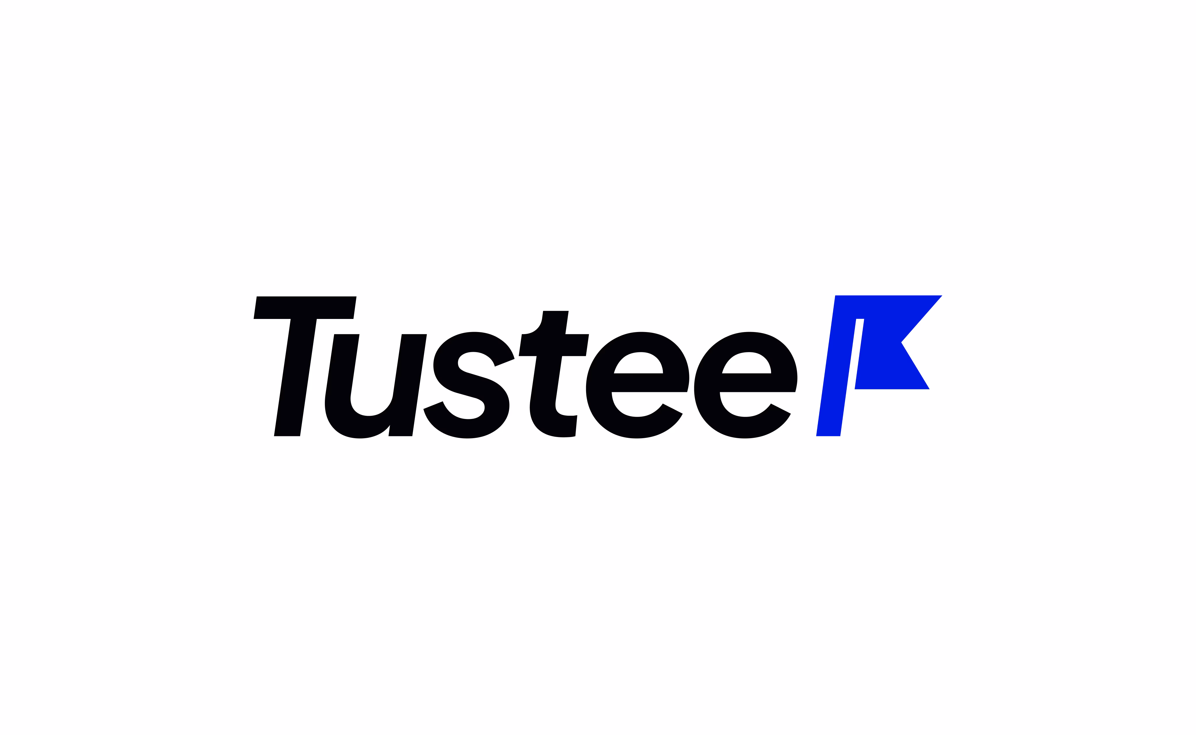 Tustee Finance logo wordmark showing clean typographic brand mark