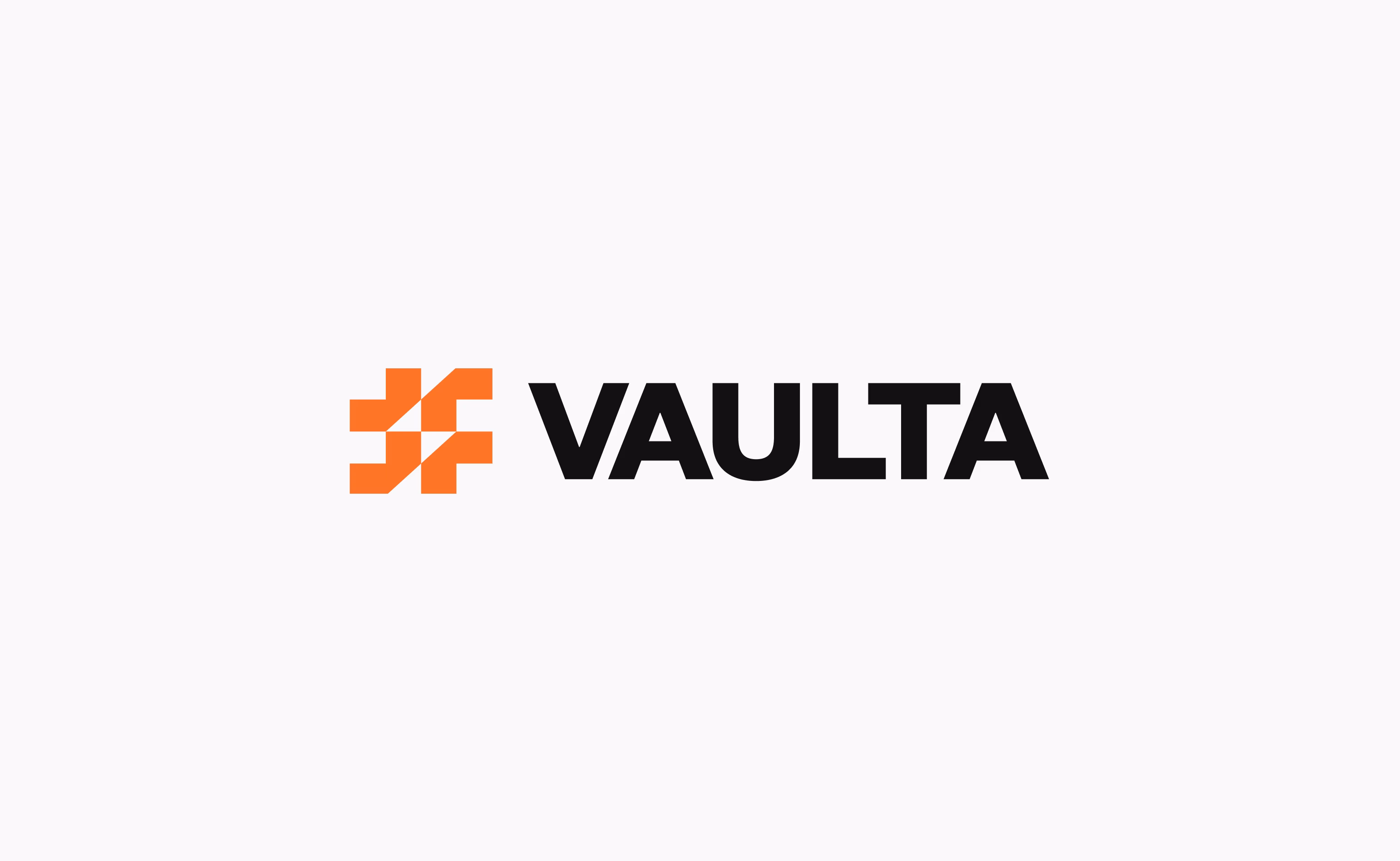 Vaulta Finance logo variations showing brand mark and wordmark lockups