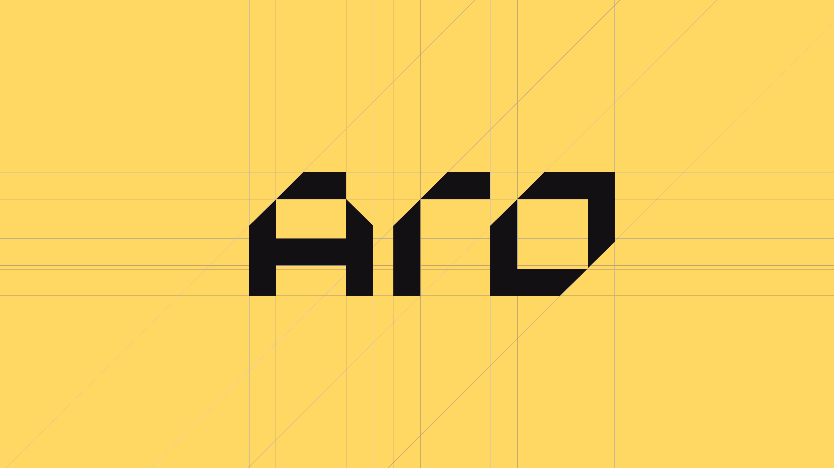 ARO Construction branding identity by Hatypo Studio