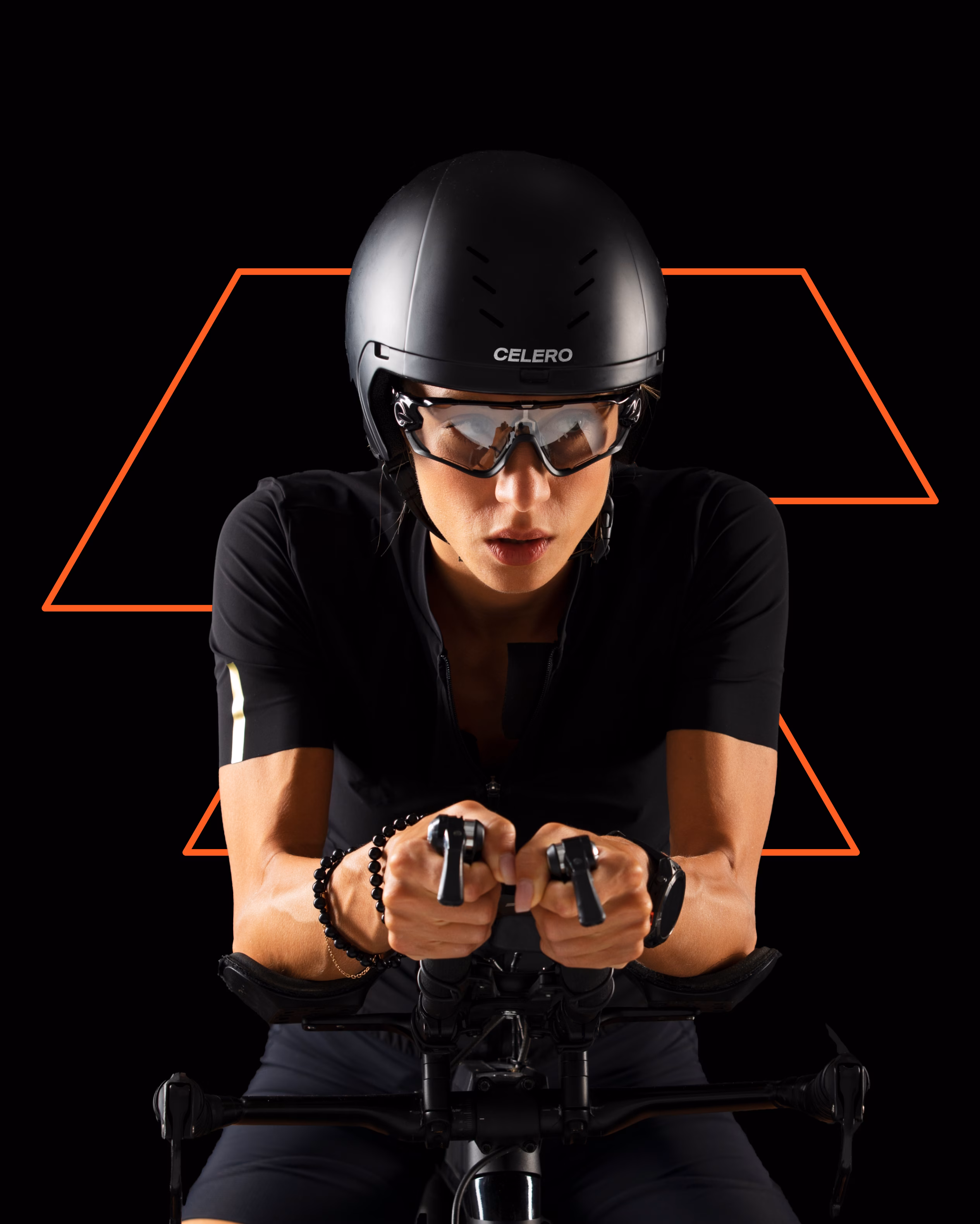Celero brand photography cyclist
