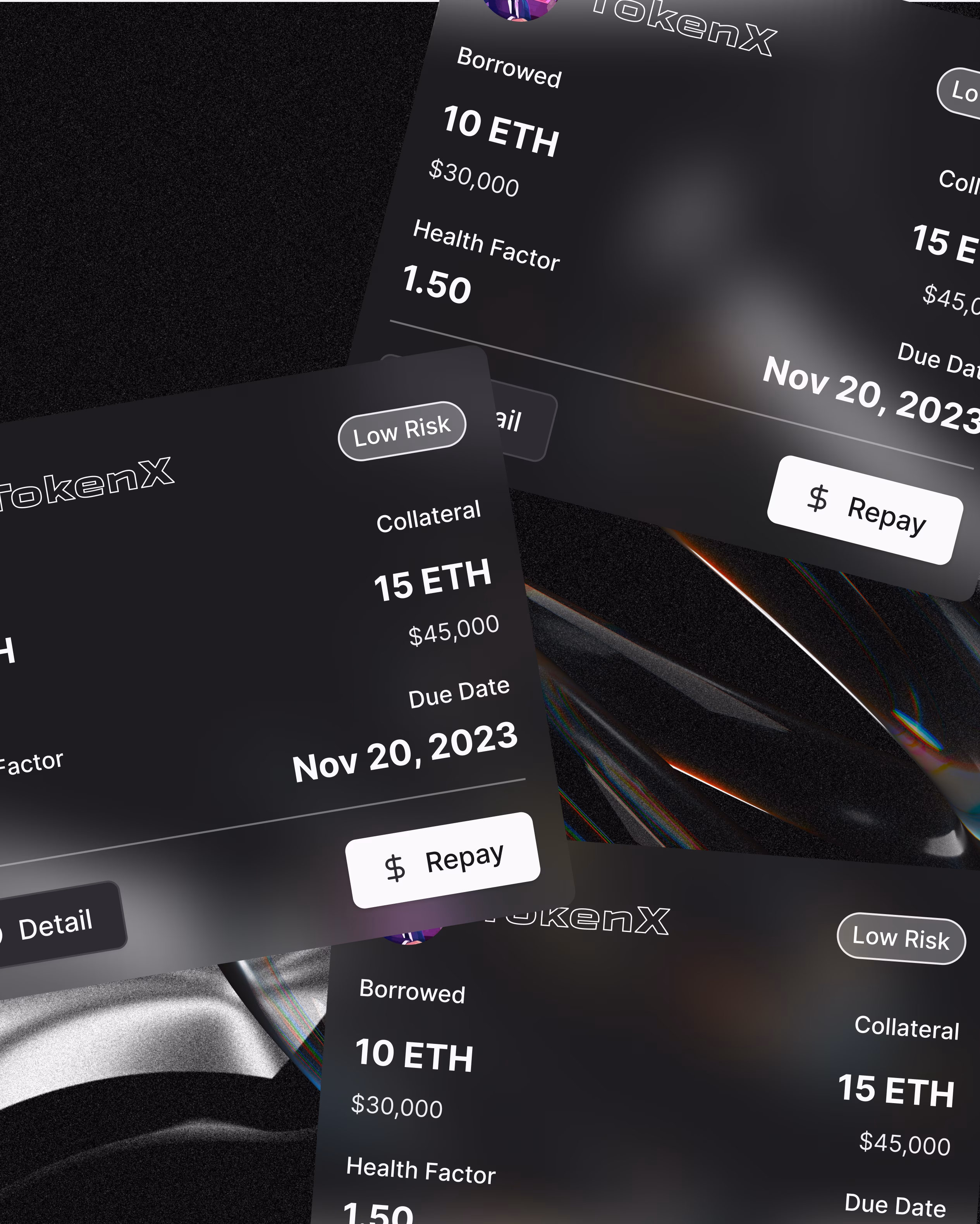 Valmira dashboard design displaying token settings including transfer fees, governance options, and staking configuration by Hatypo Studio