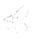 White rocket icon on black background.