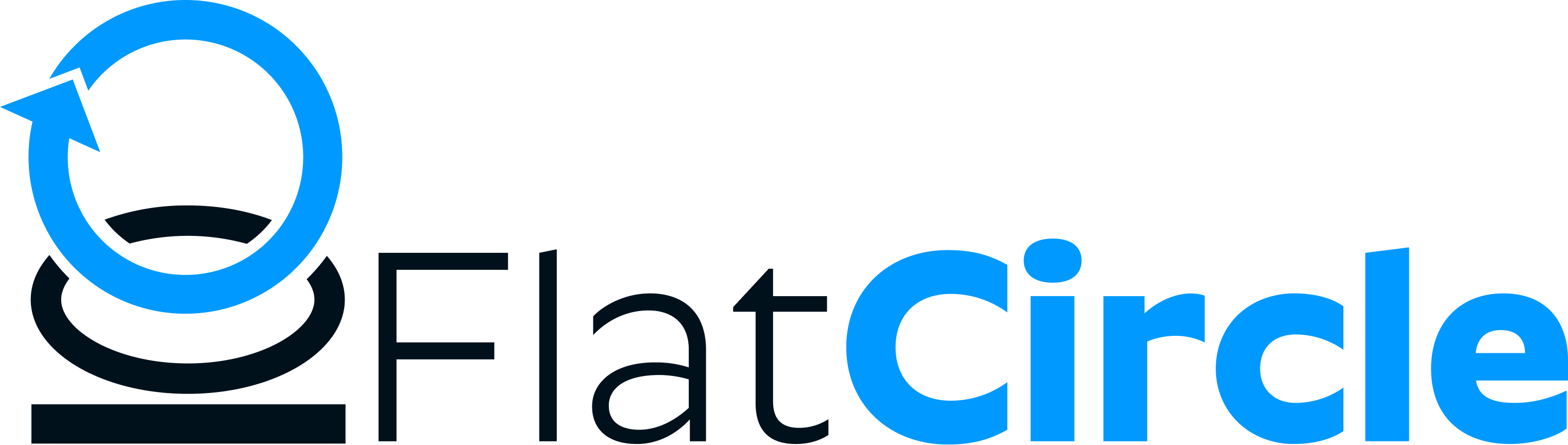 Flat circle logo