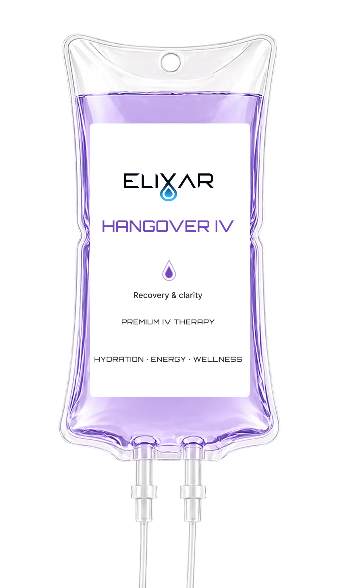 Hangover IV drip bag