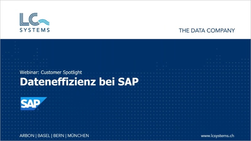 Dateneffizienz bei SAP