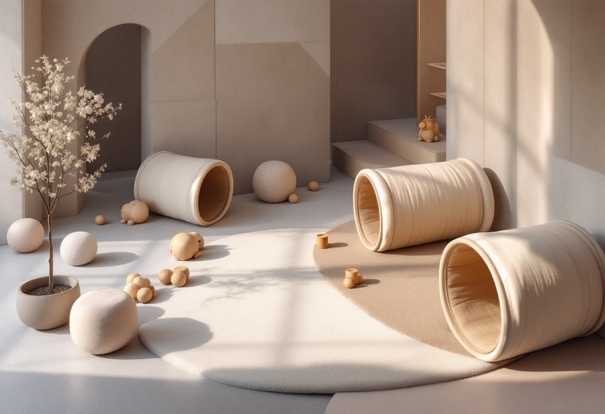 [background image] captivating photo of a serene outdoor playground (for a preschools & daycare)