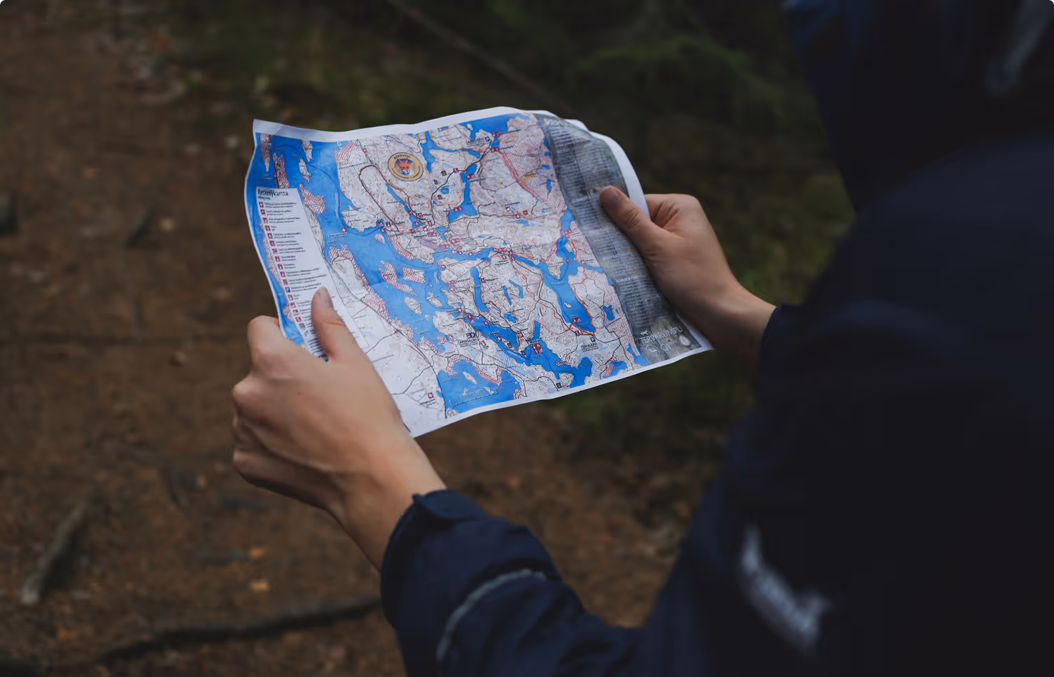 Map people exploring Sutjeska National Park