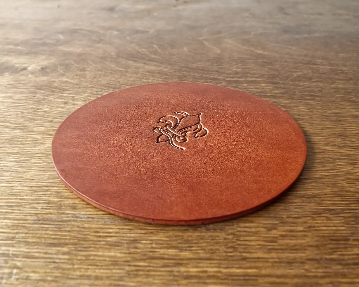 Walpier Buttero drinks coaster with logo stamp embossed