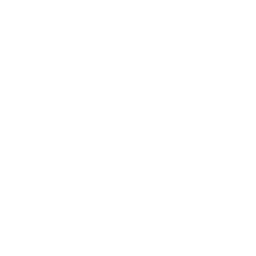 White clock icon with motion lines indicating fast or quick time on black background.