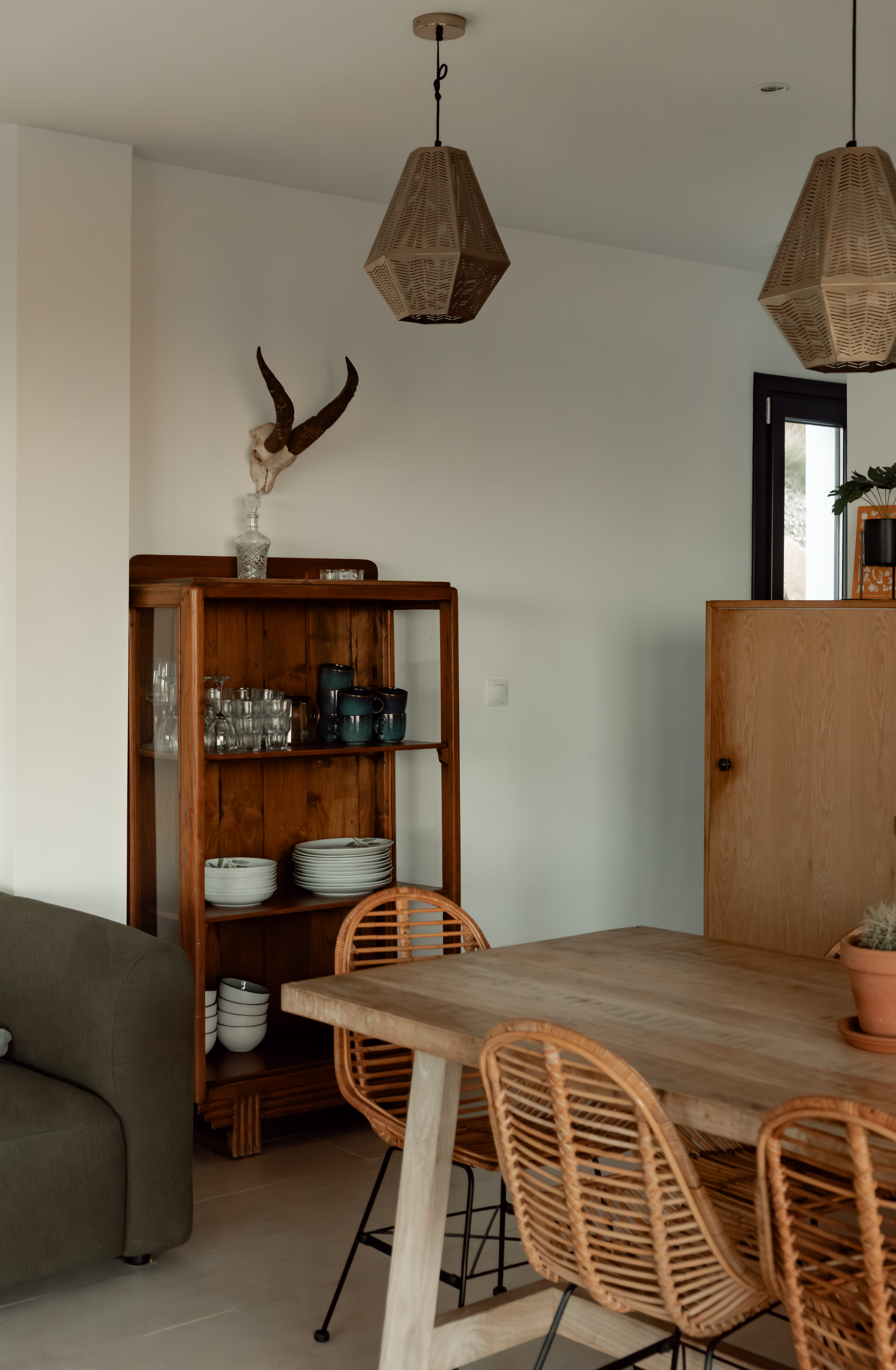 Detail van het interieur