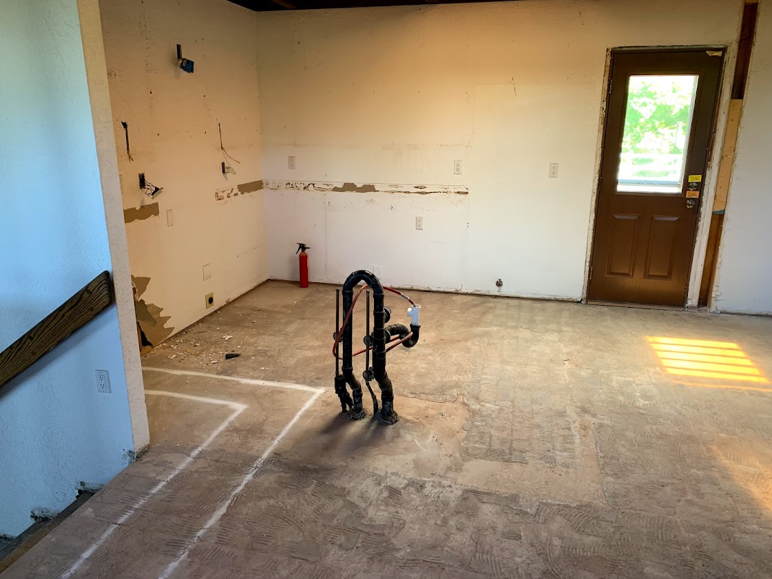 Sandia Heights kitchen during demolition