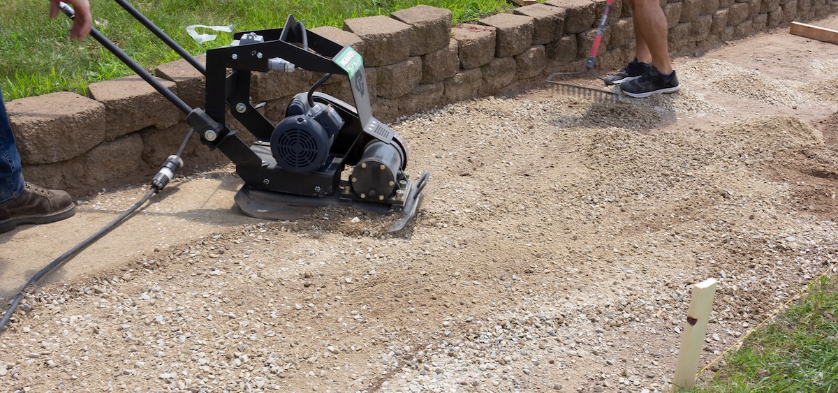 Patio base prep
