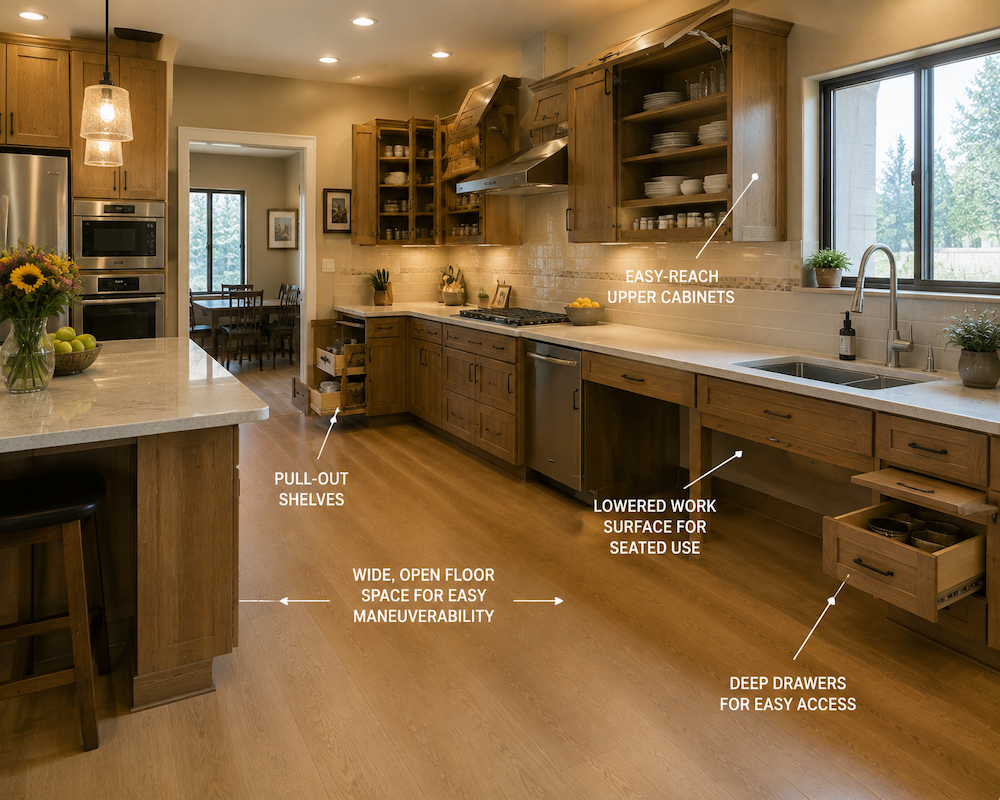 Accessible kitchen features