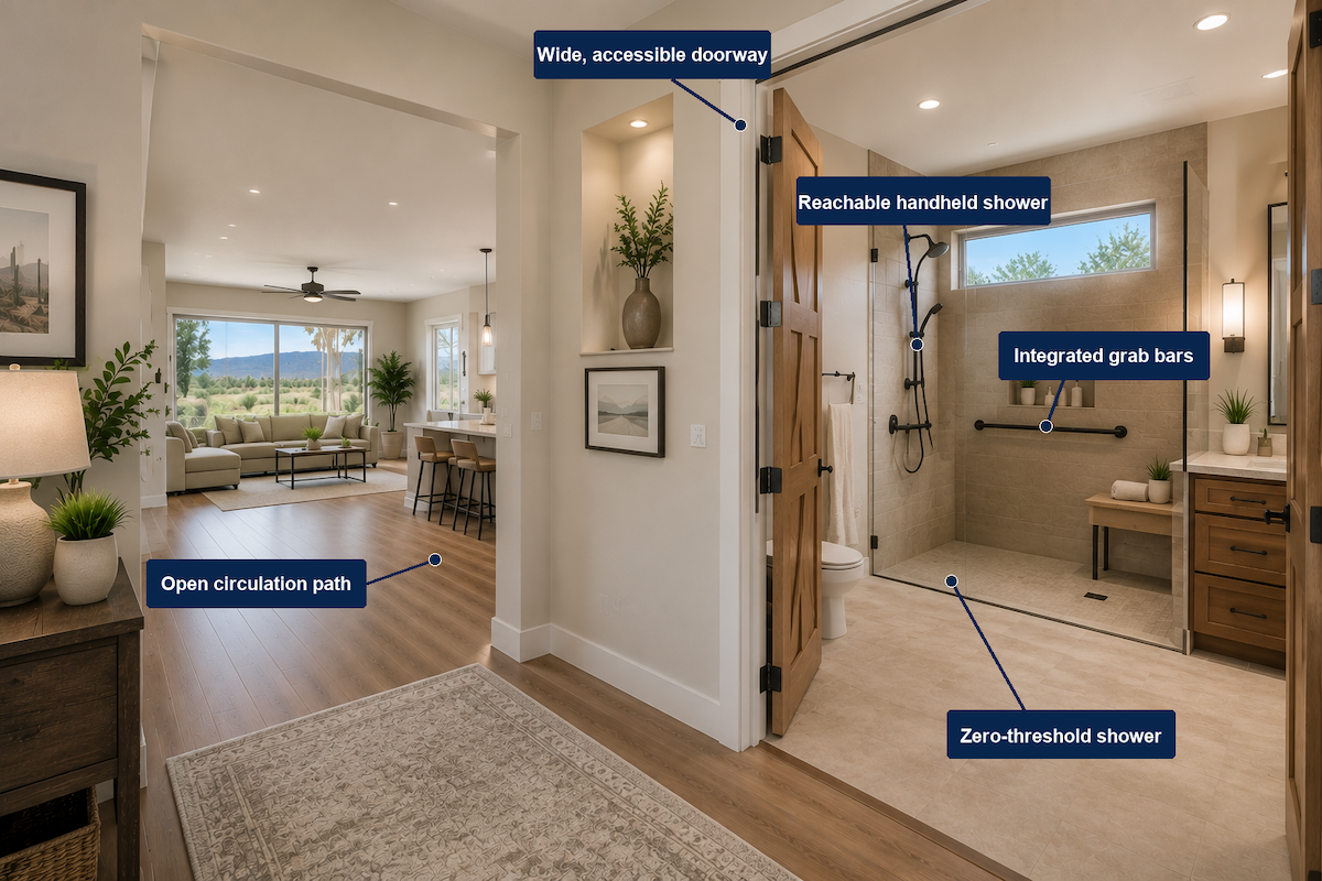 Universal design remodeling for accessible living