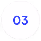 White circular button with blue number 03 in the center.