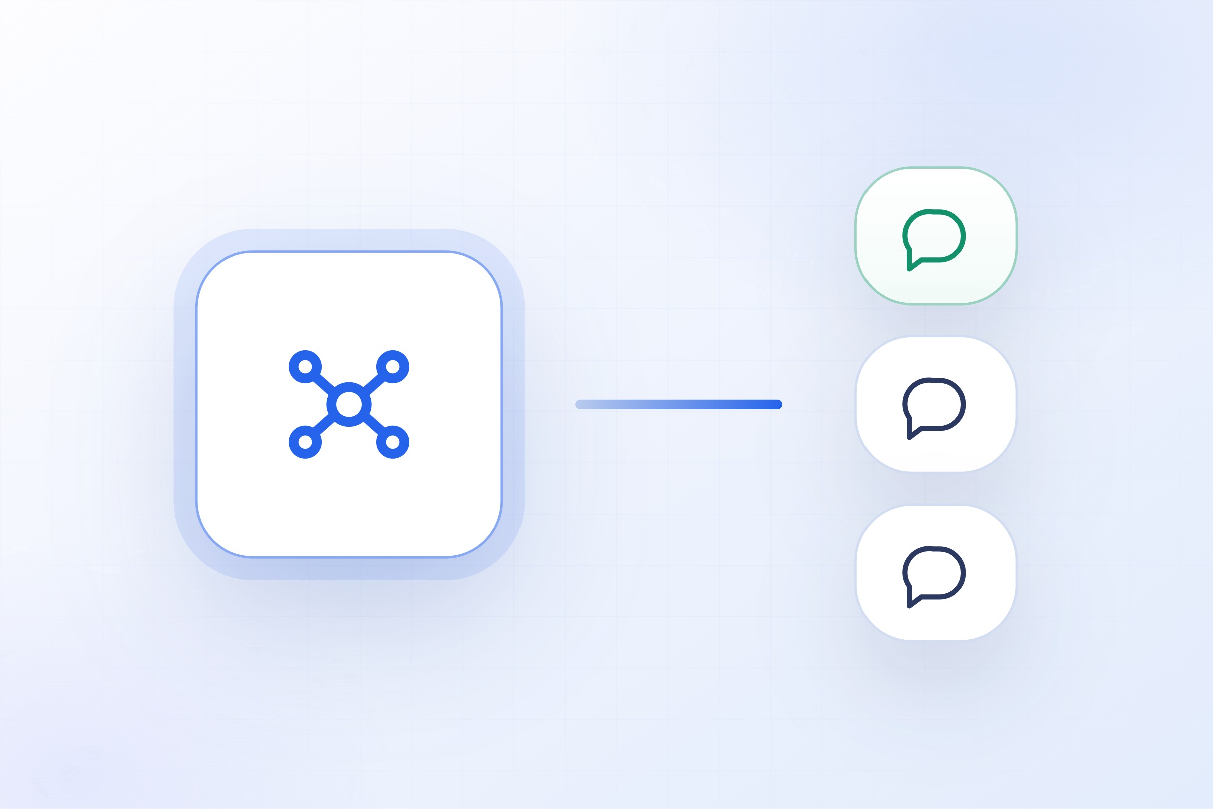 A central hub sending and receiving scheduling and payment messages with subcontractors