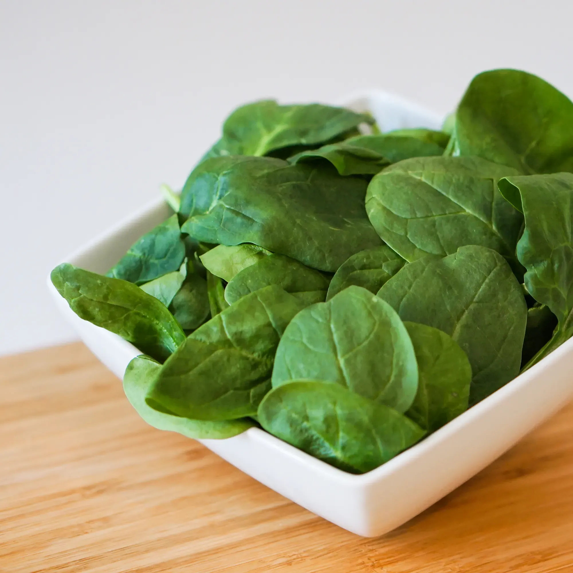 Spinachs on a plate