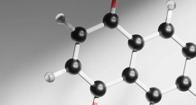 Molecule closeup