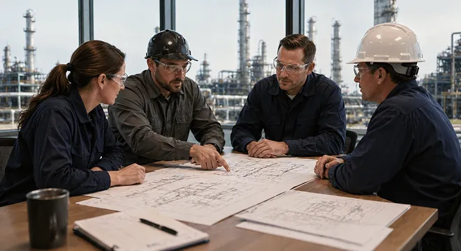 Engineers planning